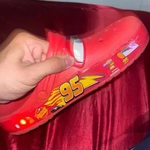 CROCS | Shoes | Lightning Mcqueen Crocs Lights Work Size 9m  display picture 1